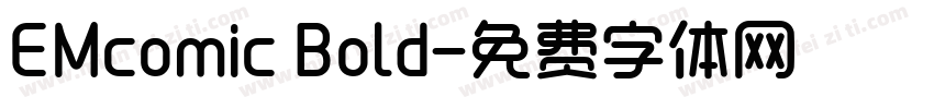 EMcomic Bold字体转换